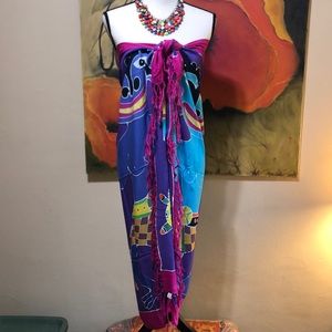 Palme🏝Beach Cover/Sarong Fringed Wrap Scarf